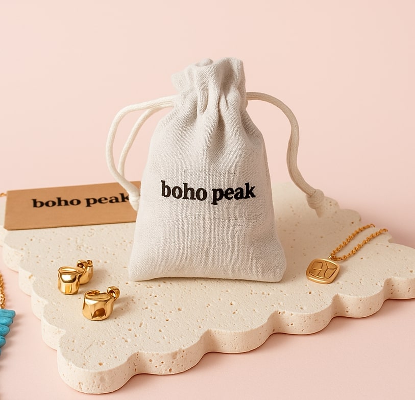 Beaded Heart Pendant & Bracelet Set