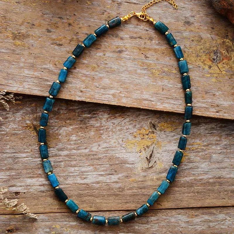 Natural Apatite Choker Necklace
