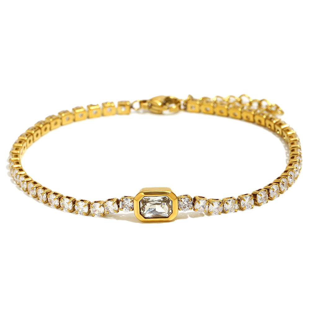 Colorful Zircon Tennis Bracelet