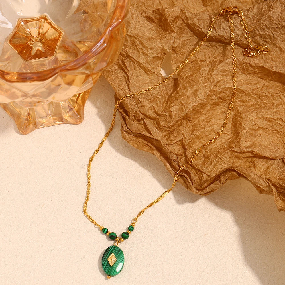 Emerald Strength Pendant Necklace