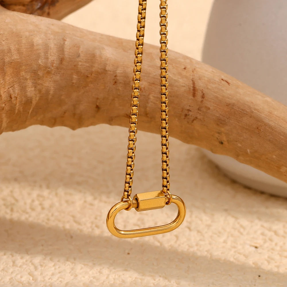 Lock & Loop Industrial Buckle Necklace