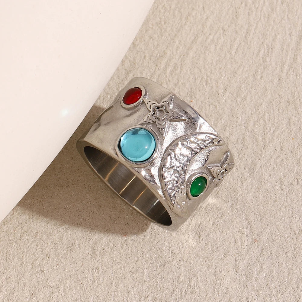 Silhouette Gemstone Ring