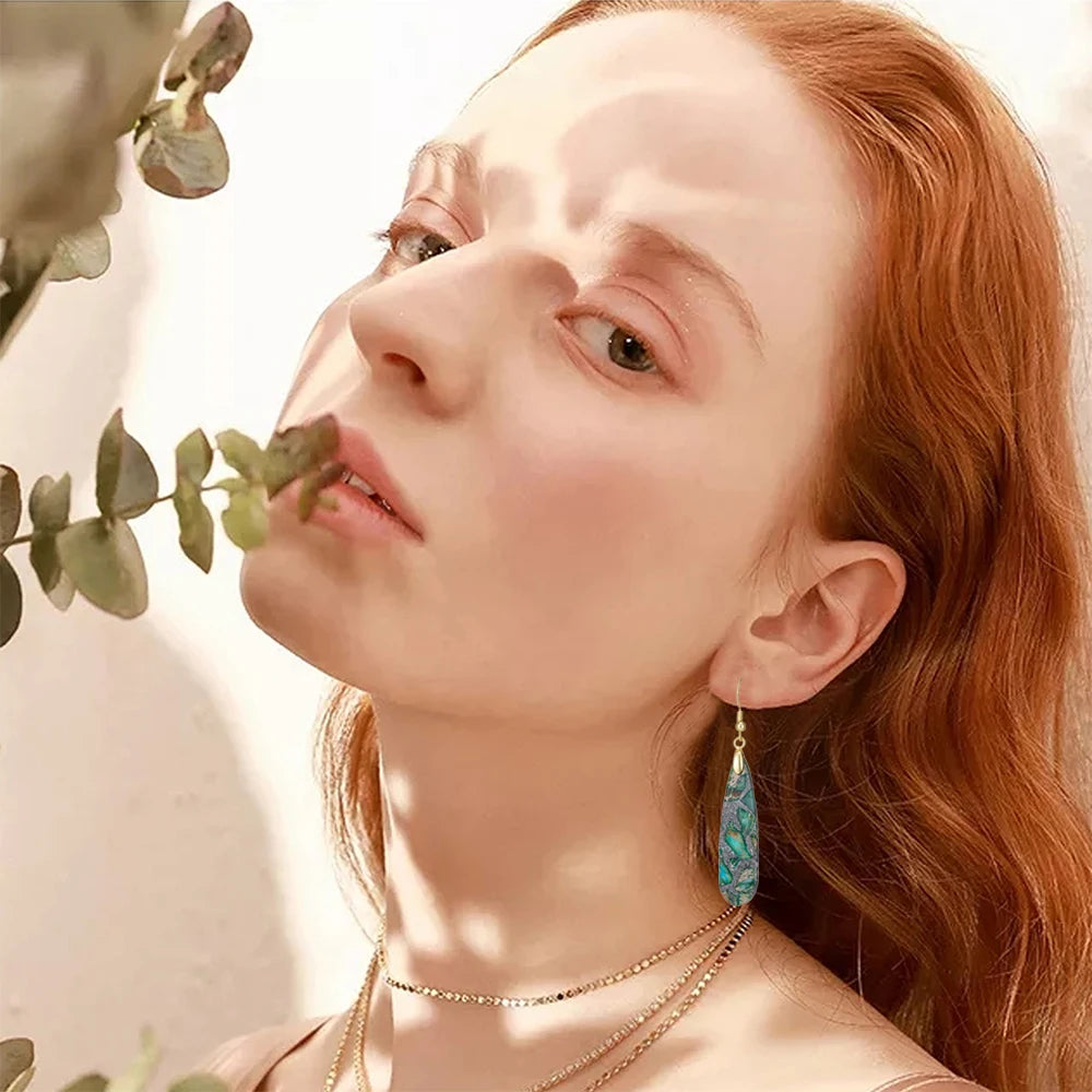 Marbled Soulstone Drop Earrings