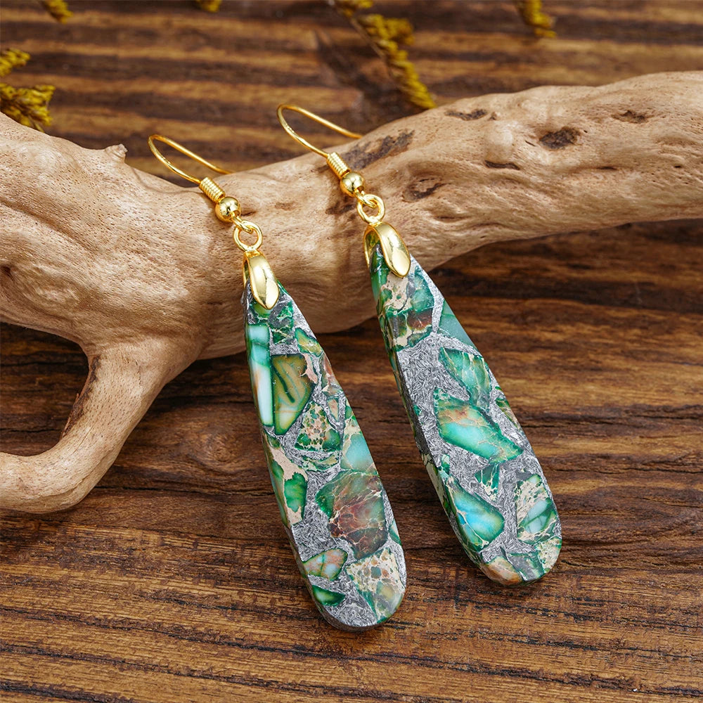 Marbled Soulstone Drop Earrings