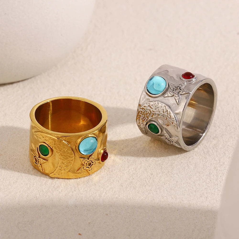 Silhouette Gemstone Ring