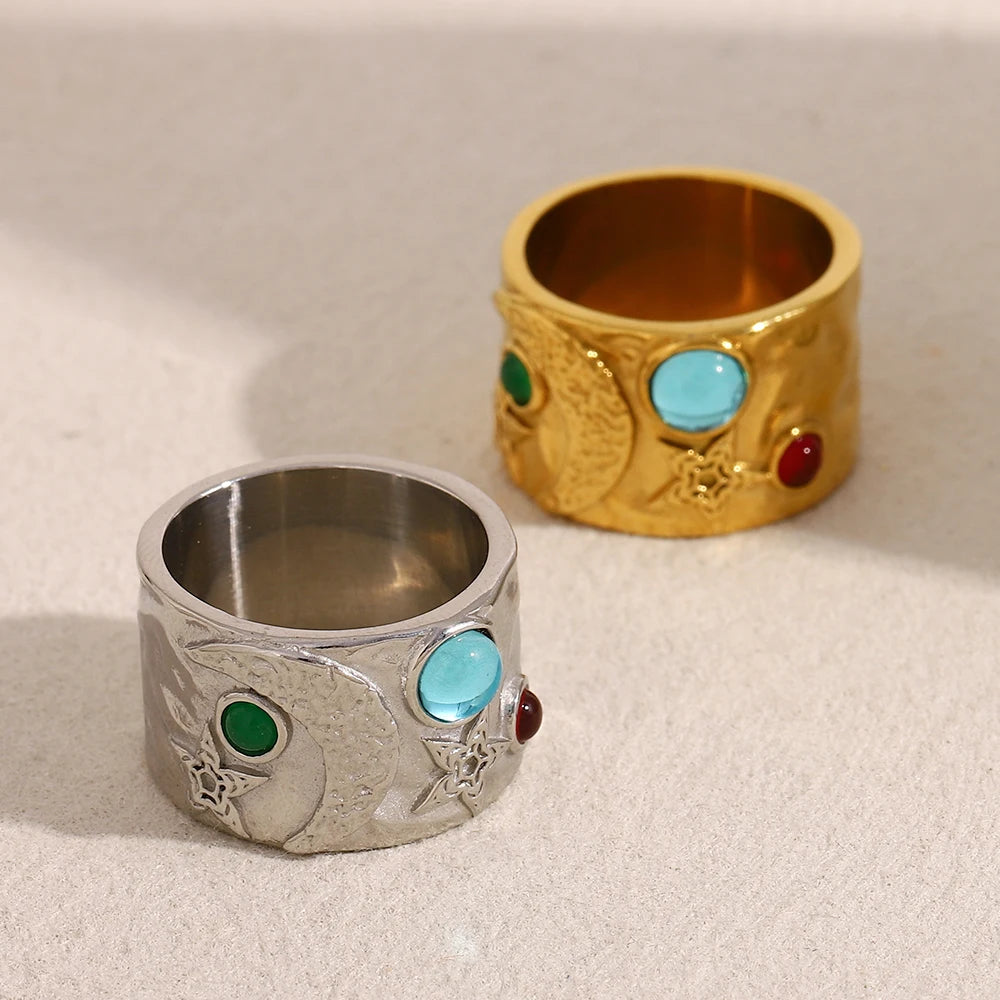 Silhouette Gemstone Ring