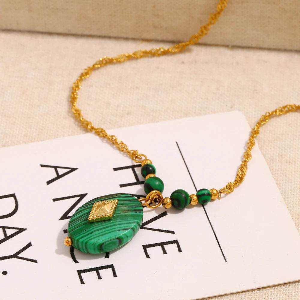 Emerald Strength Pendant Necklace