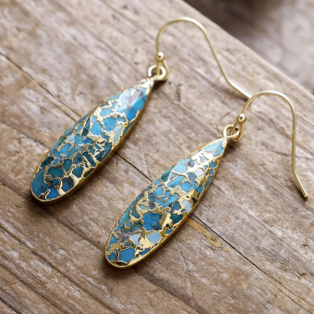 Serenity Drop Gemstone Earrings