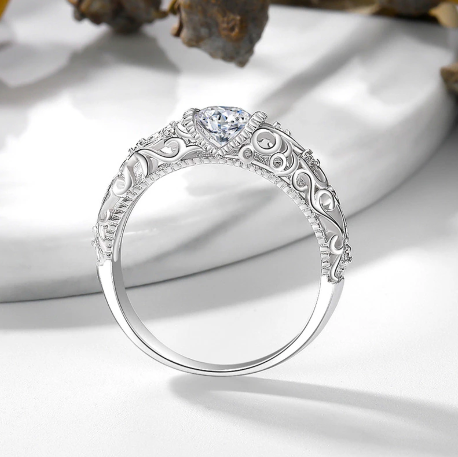 Lora Sterling Silver CZ Ring