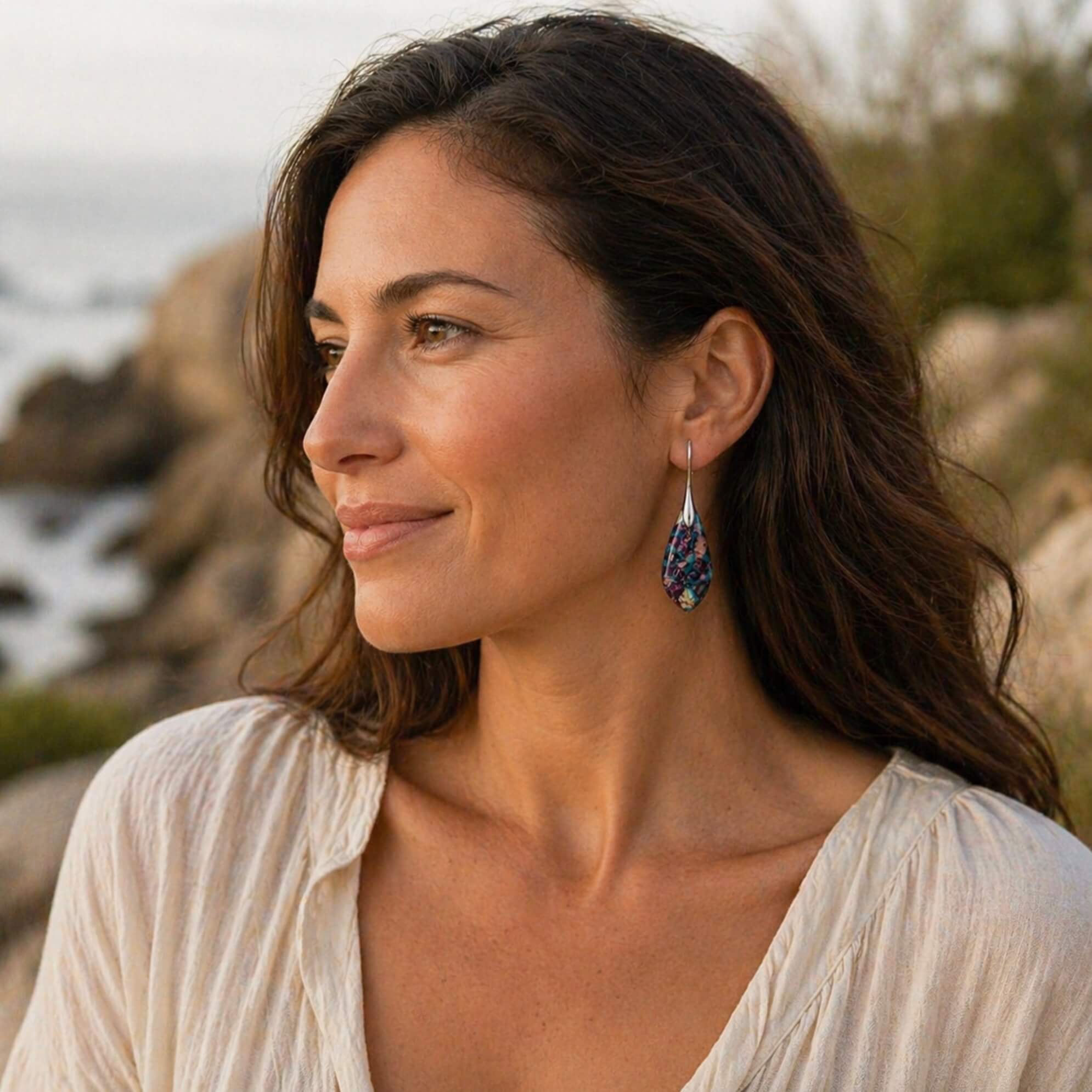 Nature’s Artistry Teardrop Earrings