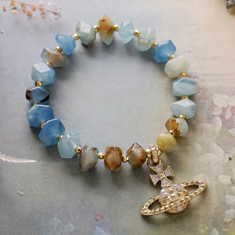 Royal Aura Crown Charm Bracelet