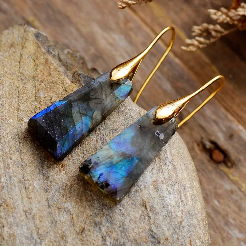 Mystical Labradorite Drop Earrings