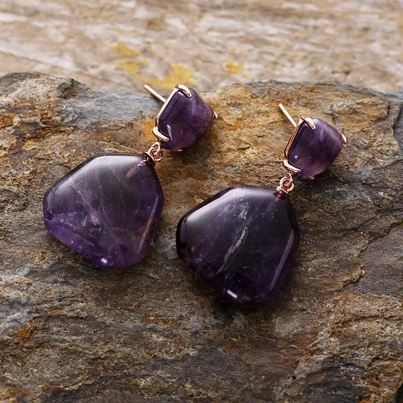 Modern Geometry Drop Earrings