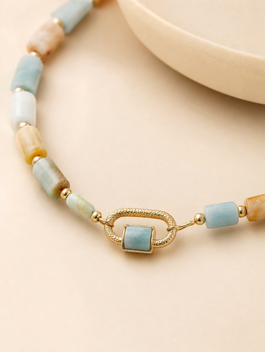 Harmony Amazonite Choker Necklace - Studio