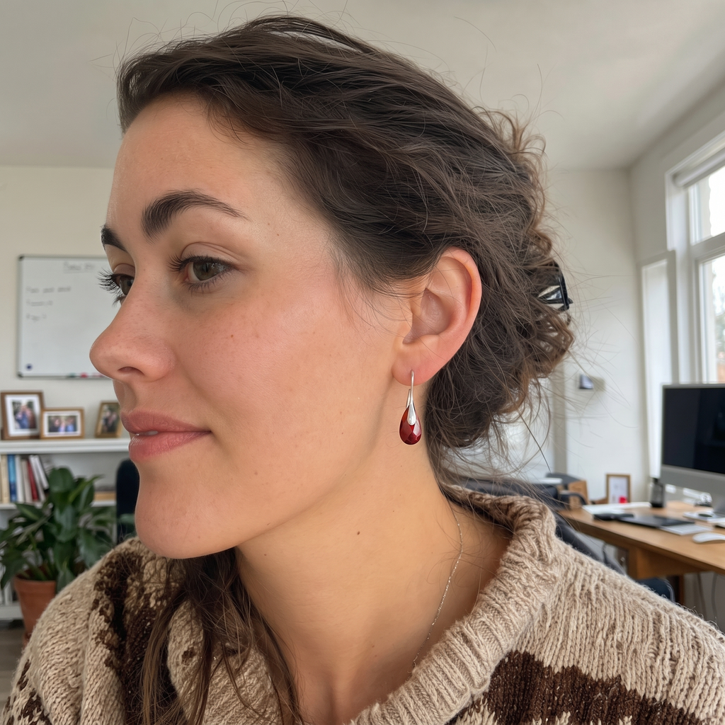Grounded Red Jasper Drop Earrings - UGC