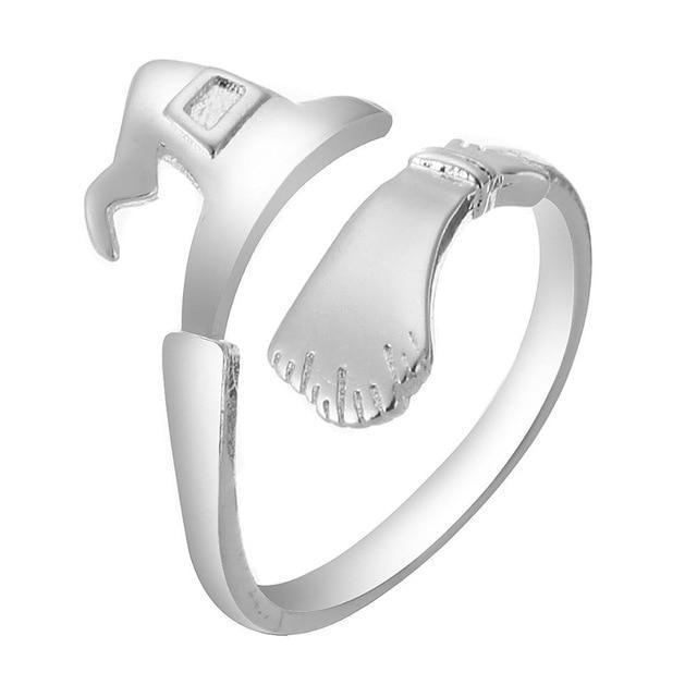 It's a Witch Thing Ring Boho Peak White