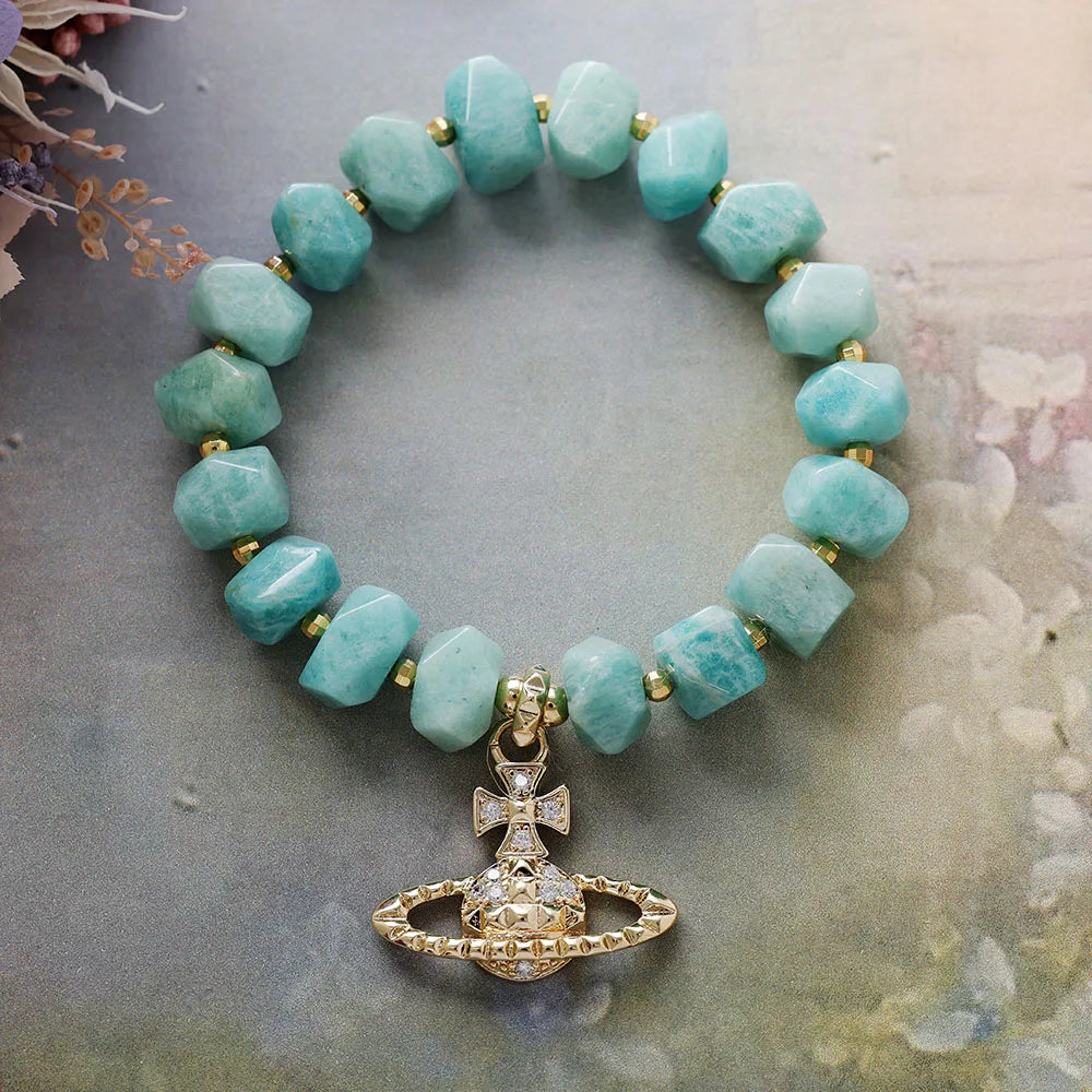 Royal Aura Crown Charm Bracelet