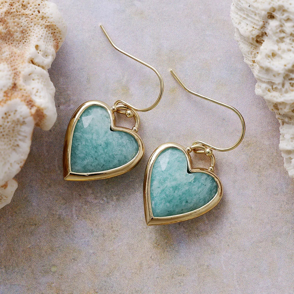 Elegant Crystal Heart Earrings