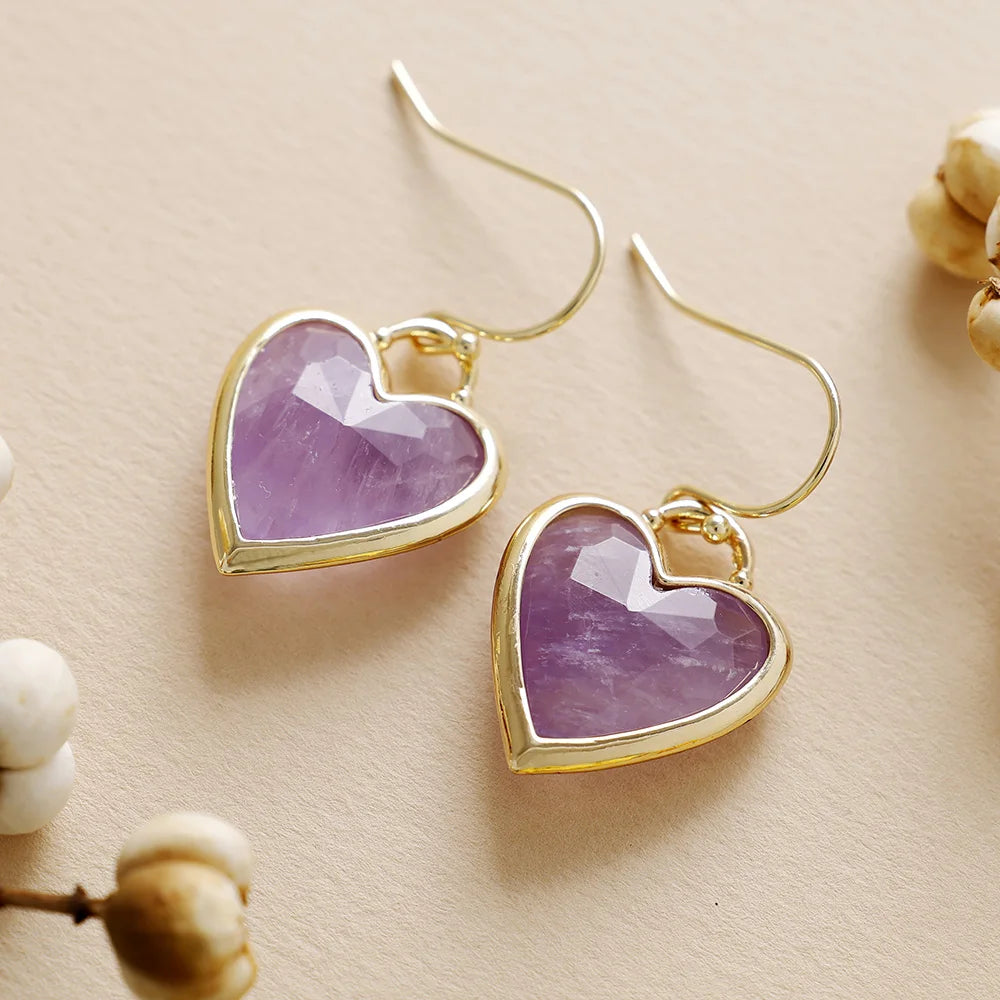 Elegant Crystal Heart Earrings