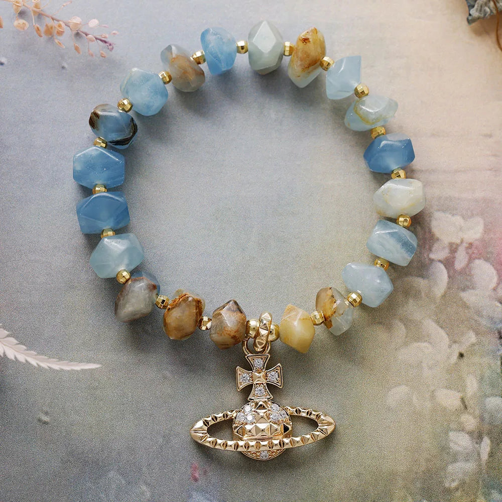 Royal Aura Crown Charm Bracelet