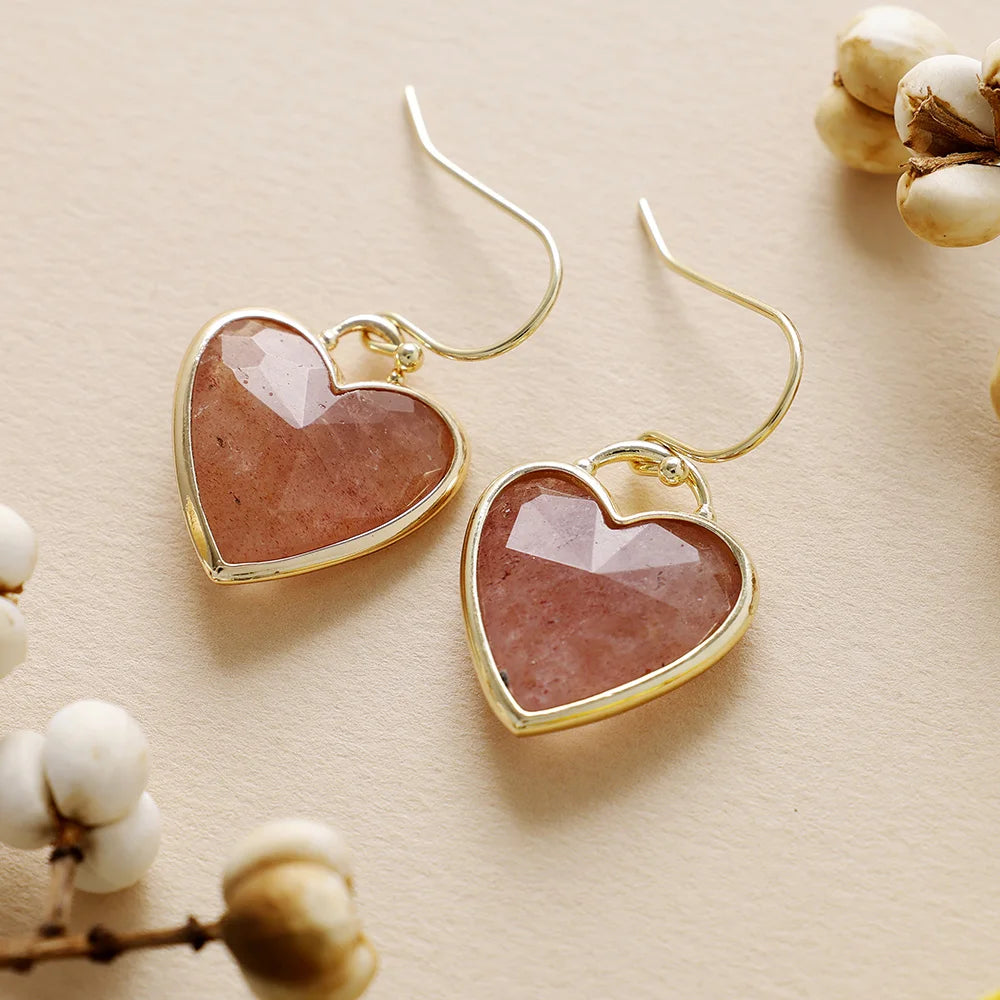 Elegant Crystal Heart Earrings