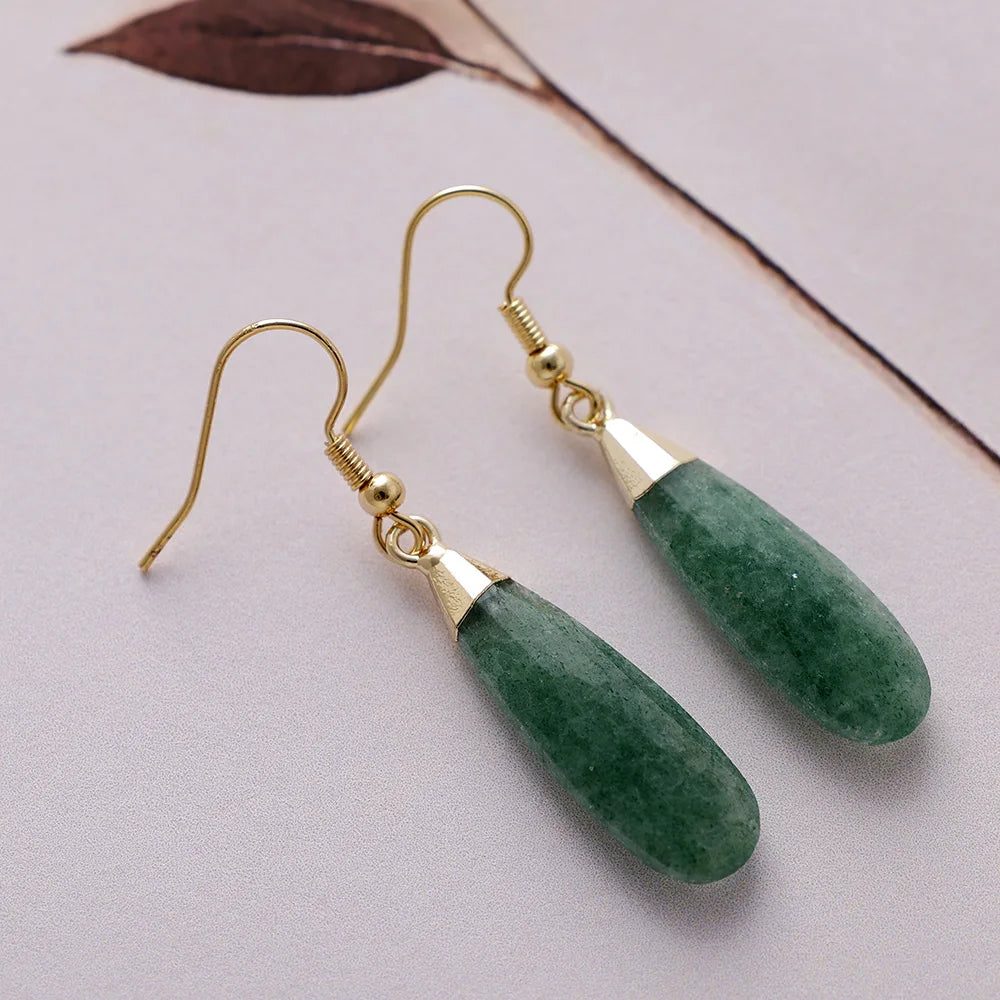 Elongated Teardrop Serenity Earrings
