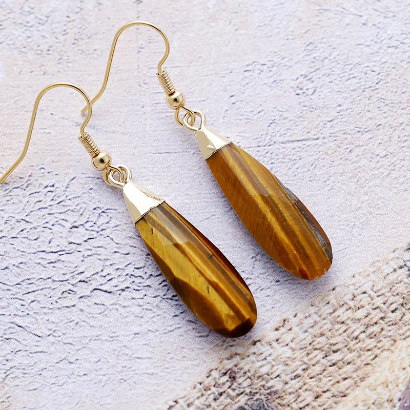 Elongated Teardrop Serenity Earrings