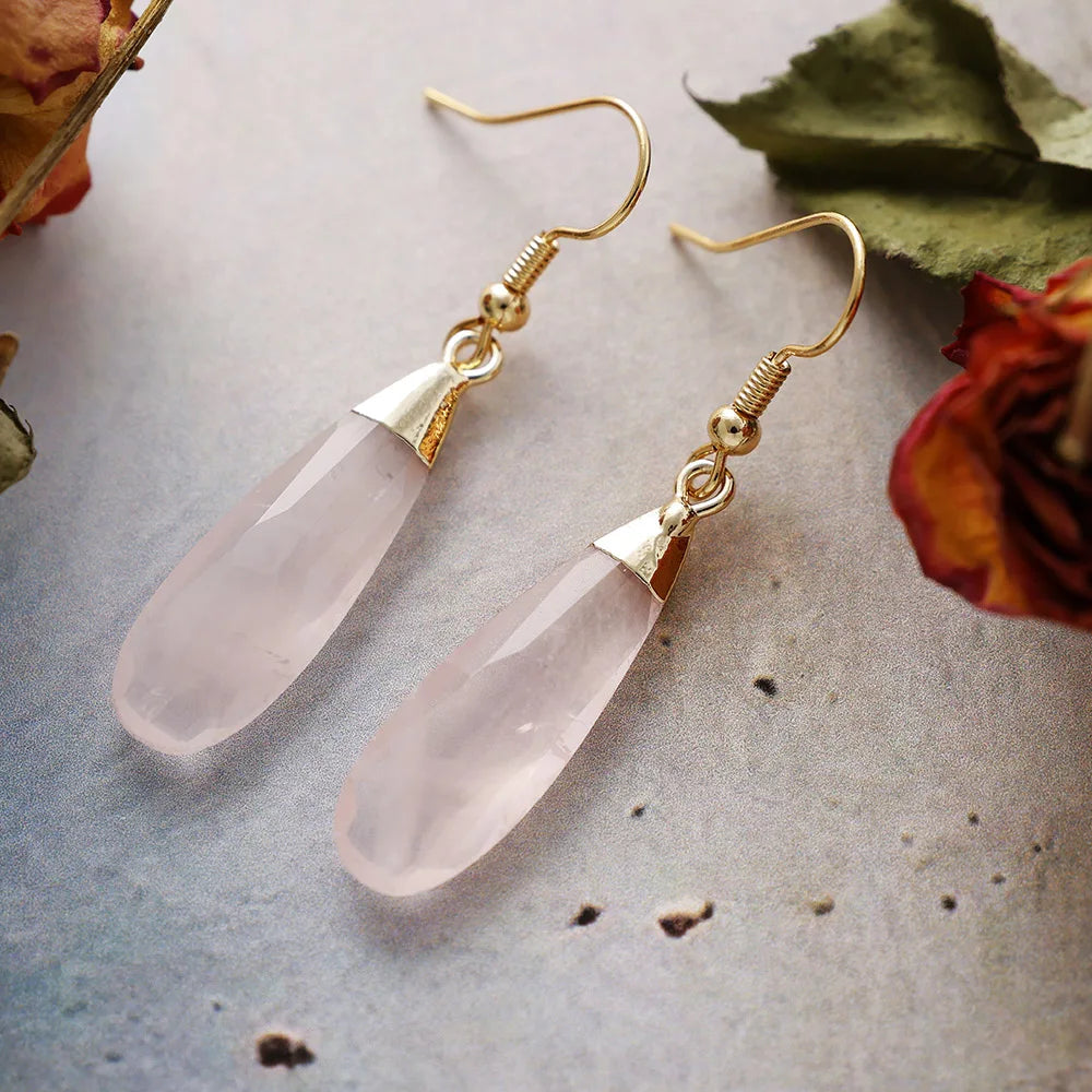 Elongated Teardrop Serenity Earrings