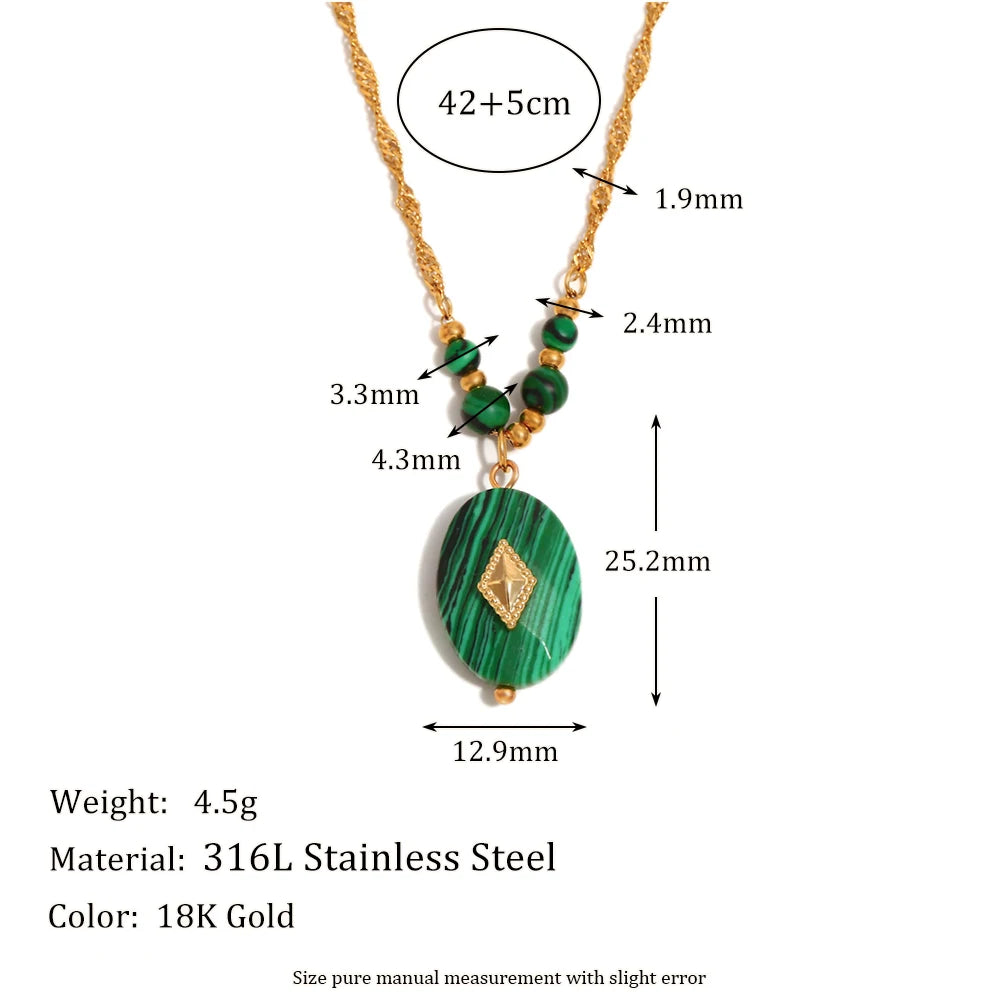 Emerald Strength Pendant Necklace