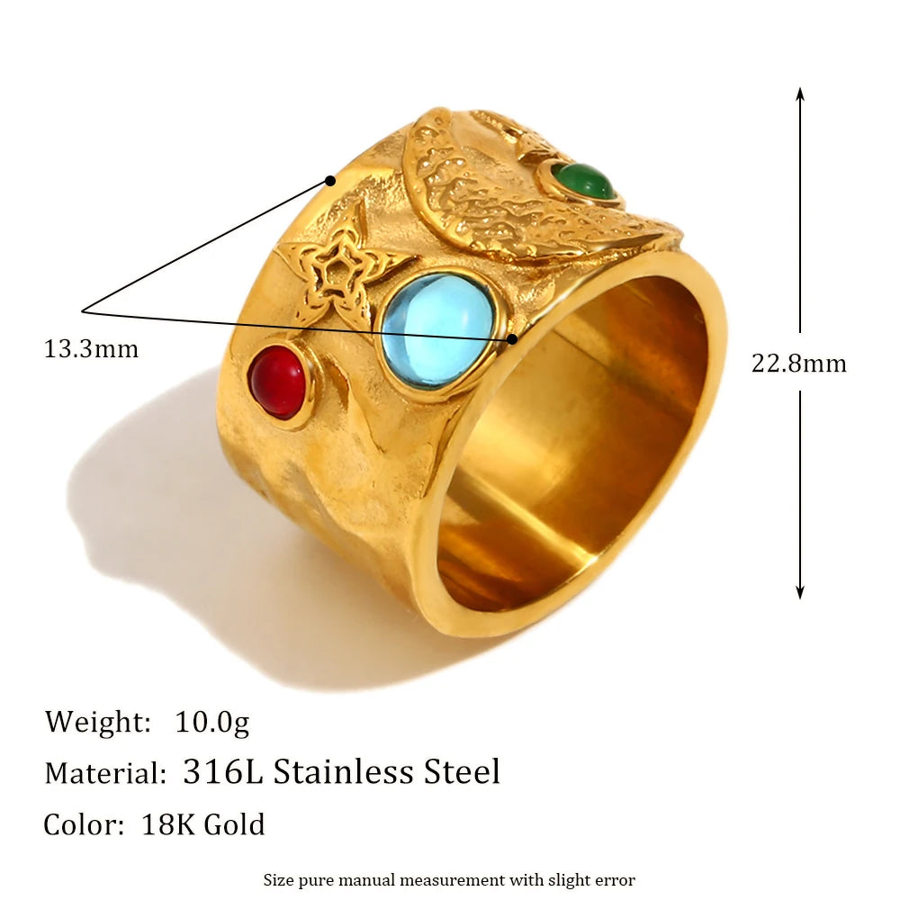 Silhouette Gemstone Ring
