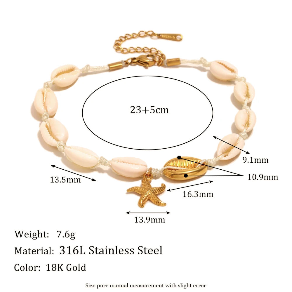 Starfish Lovers Anklet