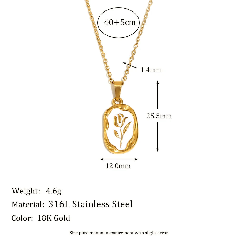 Eternal Bloom Rose Necklace
