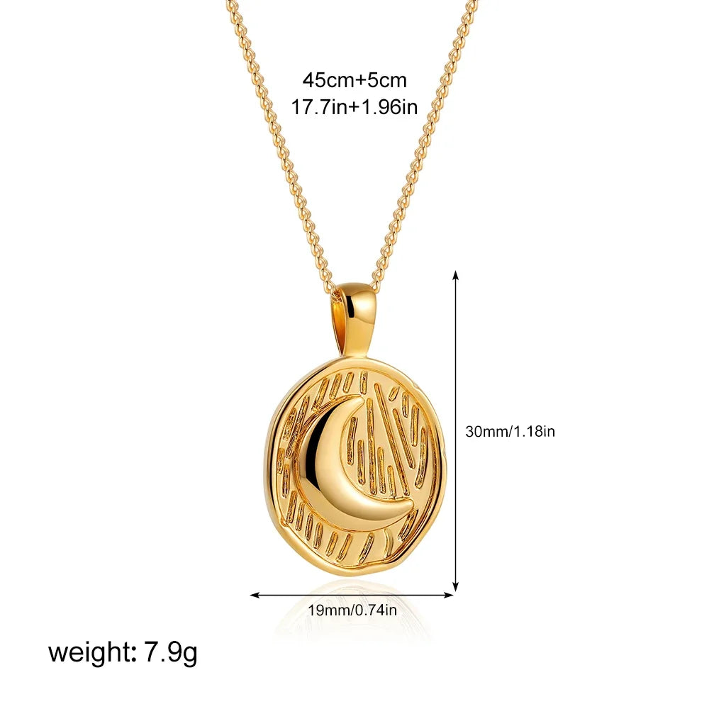 Vintage-Inspired Oval Pendant Necklace