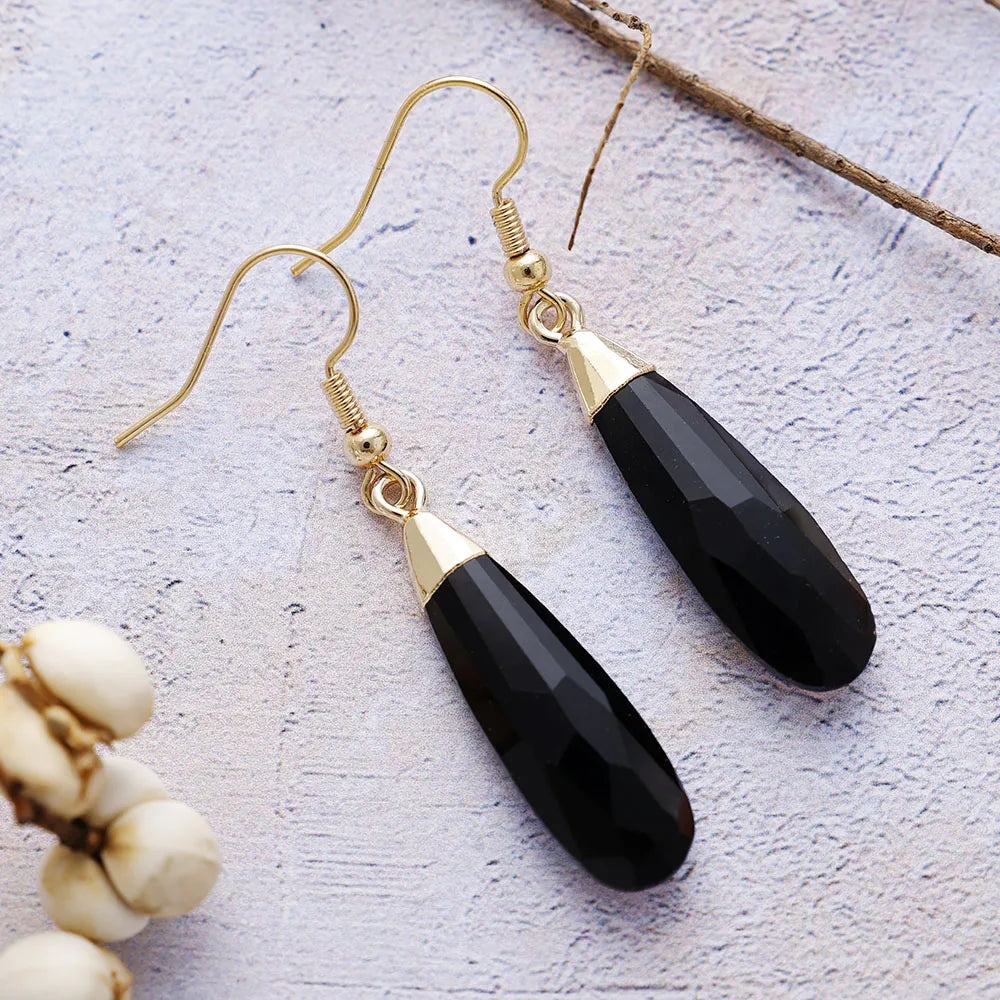 Elongated Teardrop Serenity Earrings