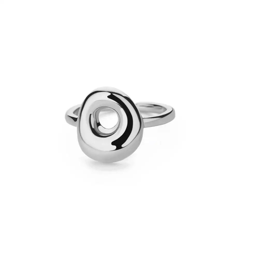 Silver Bubble Letter Ring