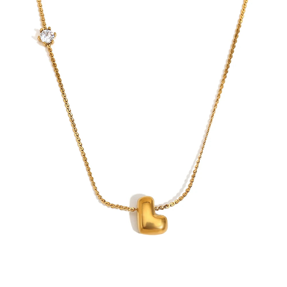 Luxe Golden Bubble Initial Necklace