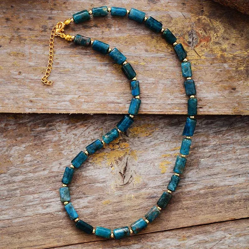 Natural Apatite Choker Necklace