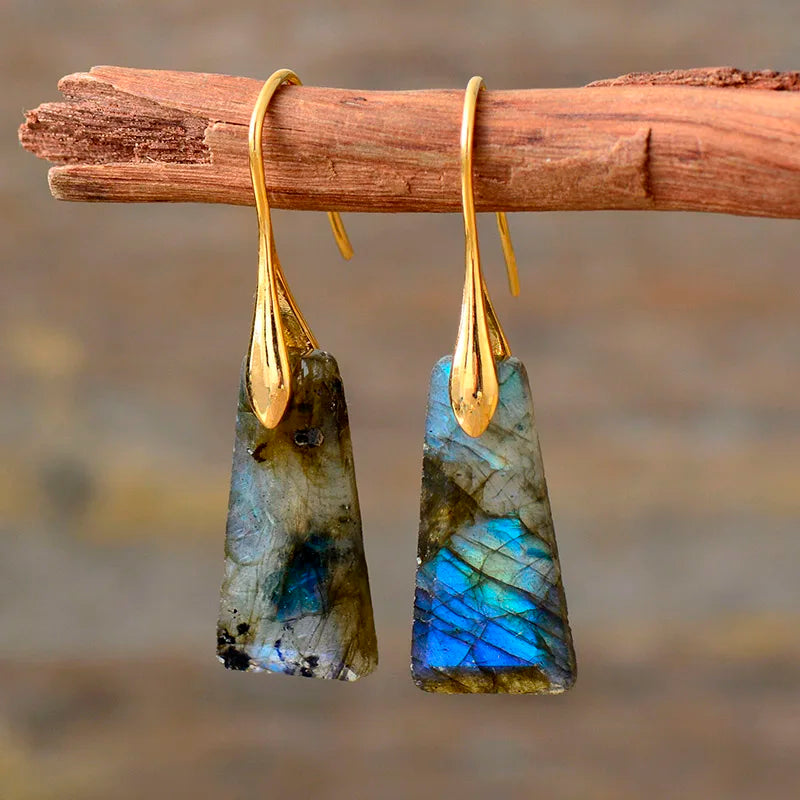 Mystical Labradorite Drop Earrings