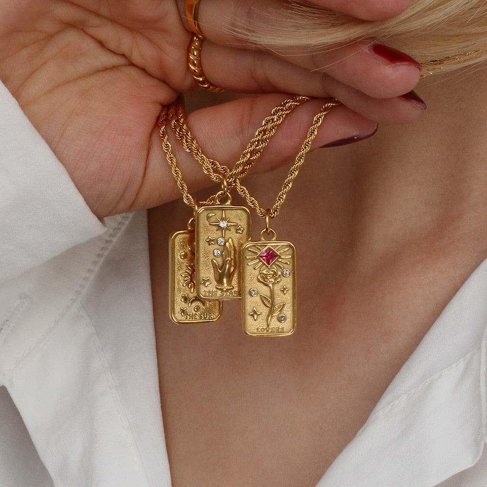 Tarot Talisman Charm Necklace