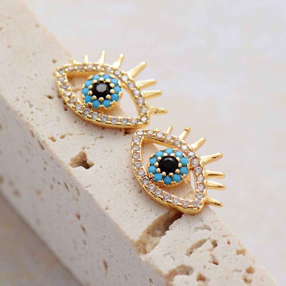 Evil Eye Stud Earrings