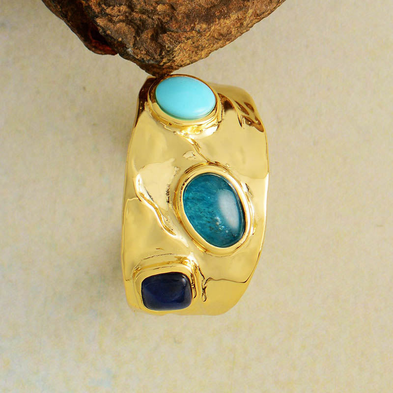 Apatite Studded Party Ring
