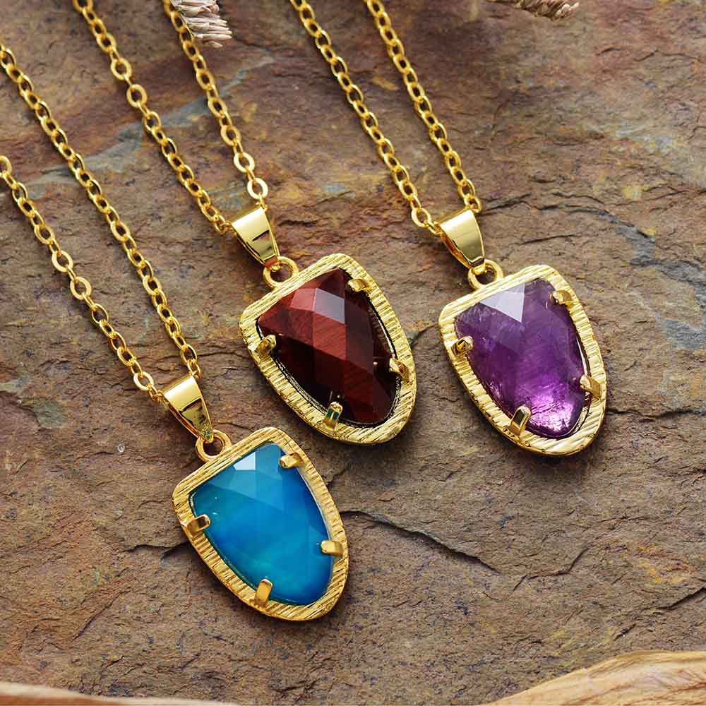 Quartz Arrowhead Pendant Necklace