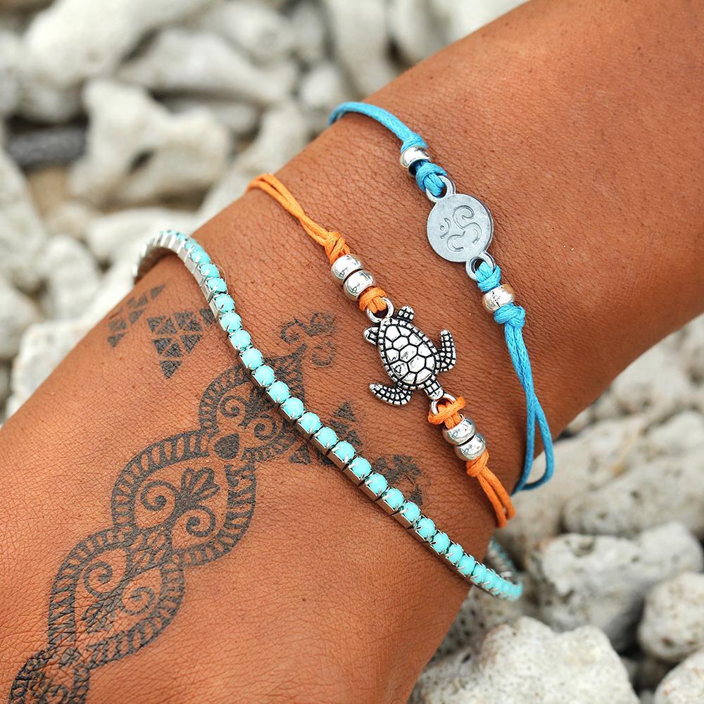 Boho Turtle Bracelet Stack bracelet Boho Peak