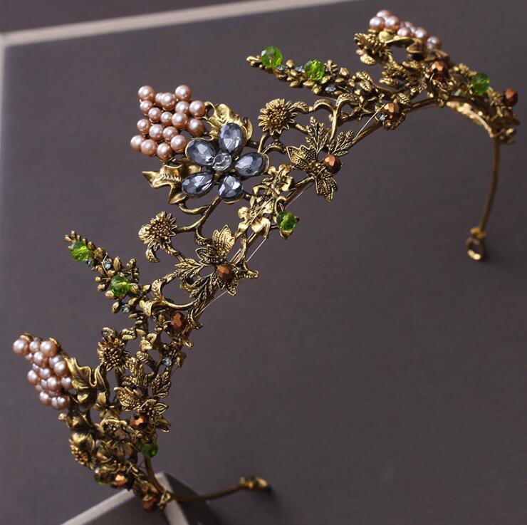 Handmade Forest Queen Tiara Boho Peak