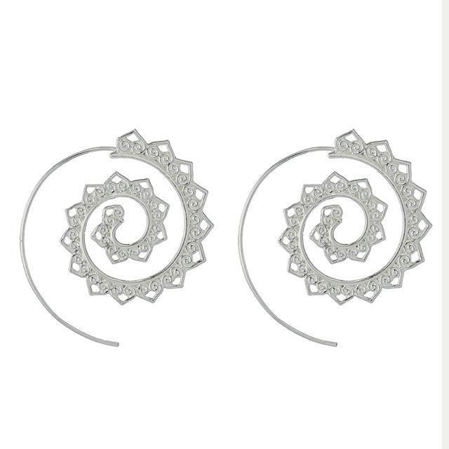 Gaia Spiral Earrings Boho Peak