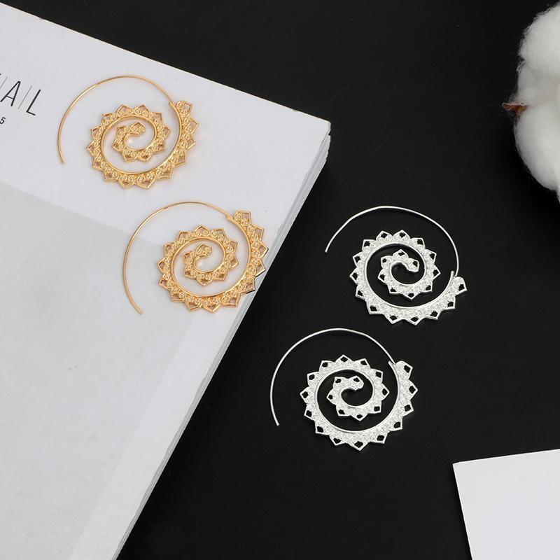 Gaia Spiral Earrings Boho Peak