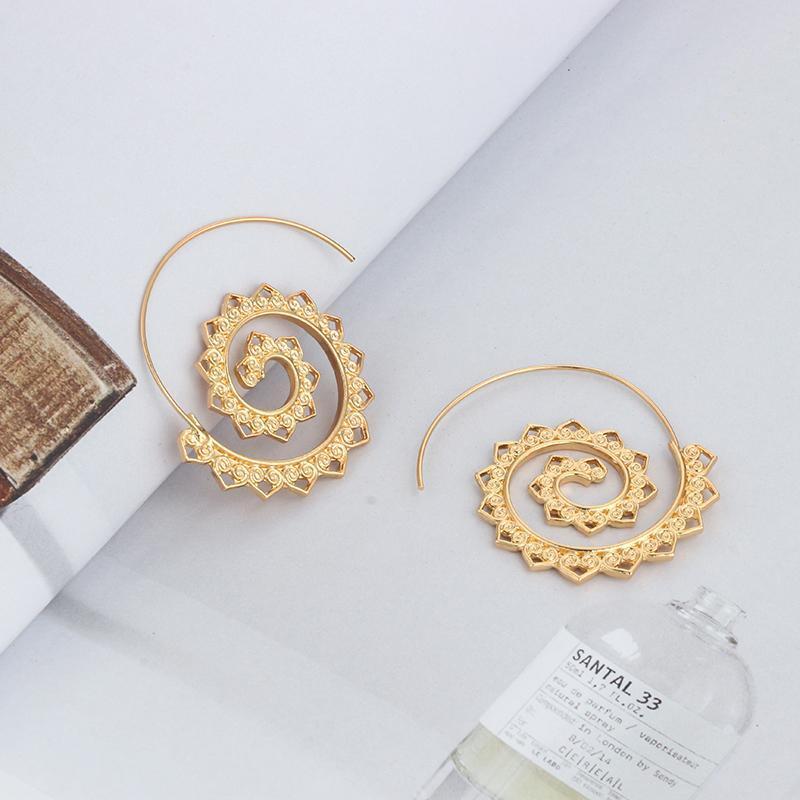 Gaia Spiral Earrings Boho Peak