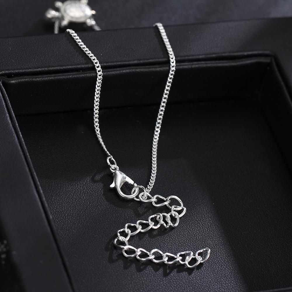 Handmade Silver Turtle Anklet Anklet Boho Peak