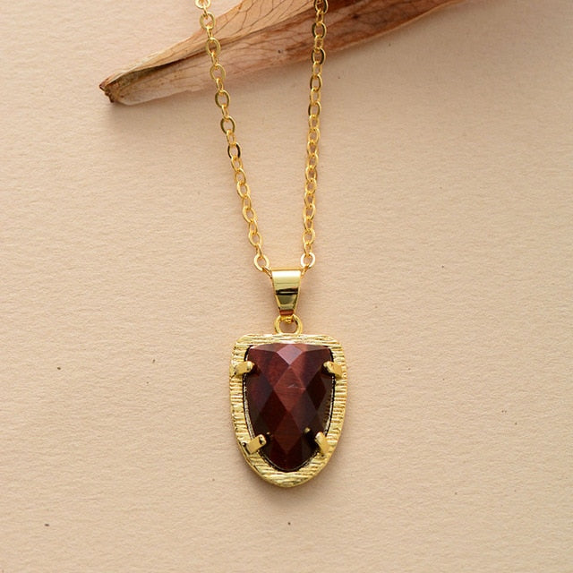 Quartz Arrowhead Pendant Necklace