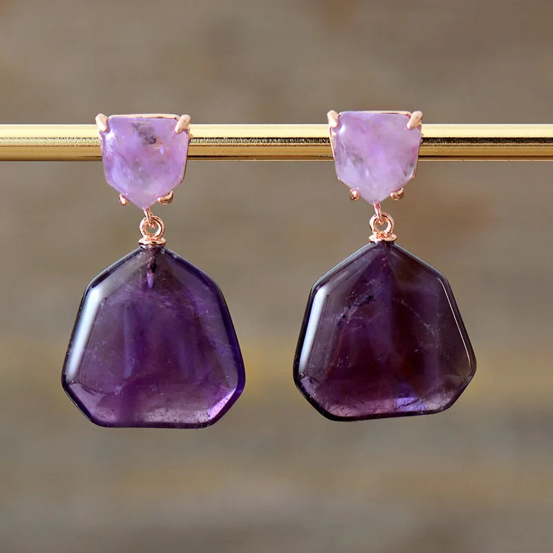Modern Geometry Drop Earrings